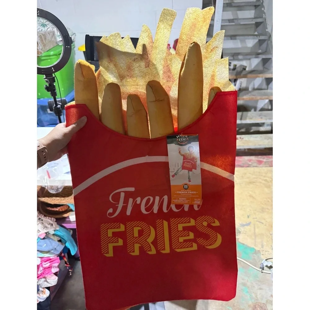 One size adult / kids French fries costume